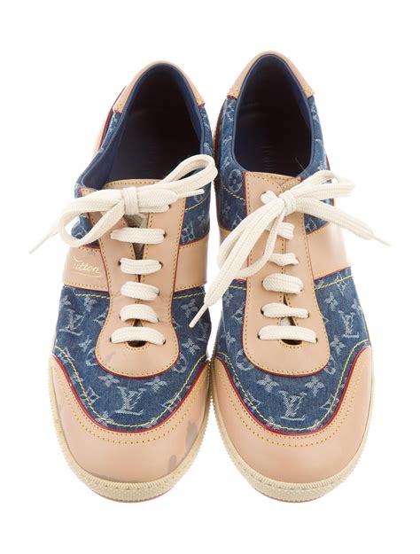 lv sneakers women|louis vuitton denim sneakers women's.